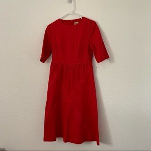 Lindy Bop UK Retro Style Red Midi Dress Size Small